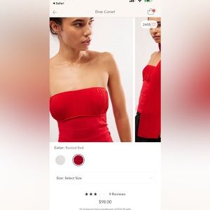 Free People Elvie Corset Top